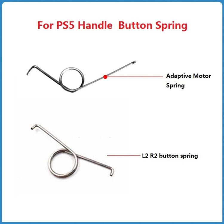 For PS5 Controller 50pcs Replacement Buttons Metal Springs ,Spec:, L2 R2 Springs, Motor Springs - ORIWHIZ