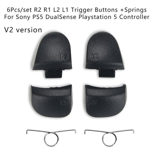 For PS5 Controller New V2 Version 2sets R2 L2 L1 L2 Buttons Spring DualSense Gamepad Button Set - ORIWHIZ