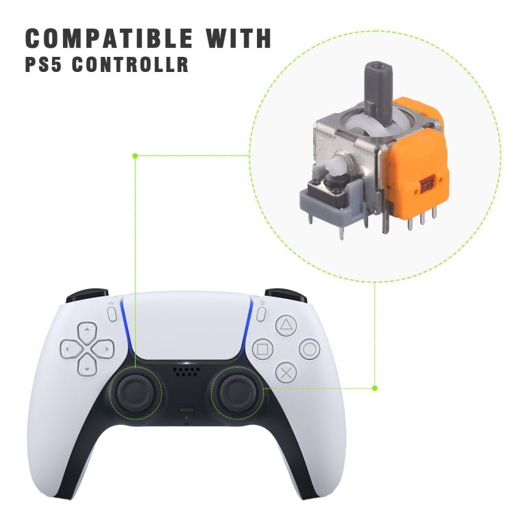 For PS5 Game Controller Hall Joystick and Joystick Cap Set Repair Accessories - ORIWHIZ