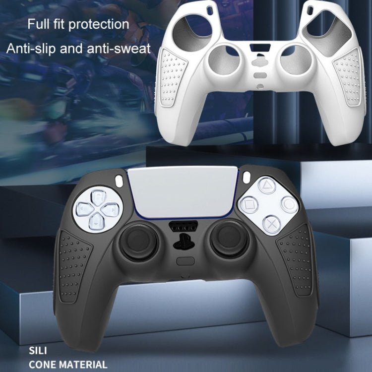 For PS5 Gamepad Silicone Protective Case Anti - Skid Soft Silicone Cover, White, Blue, Black, White+2 Hats, Blue+2 Hats, Black+2 Hats, White+8 Hats, Blue+8 Hats, Black+8 Hats - ORIWHIZSony AccessoriesSony Accessories CasesToys & Hobbies