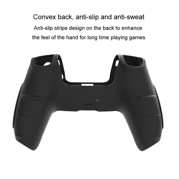 For PS5 Gamepad Silicone Protective Case Anti - Skid Soft Silicone Cover, White, Blue, Black, White+2 Hats, Blue+2 Hats, Black+2 Hats, White+8 Hats, Blue+8 Hats, Black+8 Hats - ORIWHIZSony AccessoriesSony Accessories CasesToys & Hobbies
