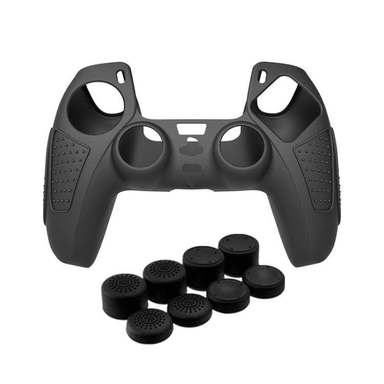 For PS5 Gamepad Silicone Protective Case Anti - Skid Soft Silicone Cover, White, Blue, Black, White+2 Hats, Blue+2 Hats, Black+2 Hats, White+8 Hats, Blue+8 Hats, Black+8 Hats - ORIWHIZSony AccessoriesSony Accessories CasesToys & Hobbies