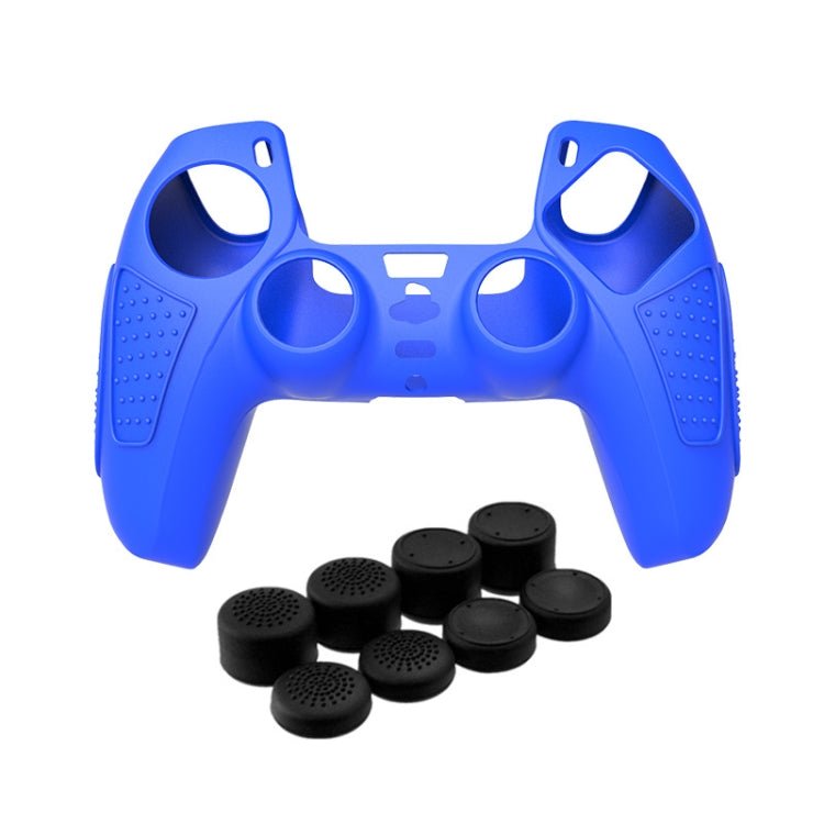For PS5 Gamepad Silicone Protective Case Anti - Skid Soft Silicone Cover, White, Blue, Black, White+2 Hats, Blue+2 Hats, Black+2 Hats, White+8 Hats, Blue+8 Hats, Black+8 Hats - ORIWHIZSony AccessoriesSony Accessories CasesToys & Hobbies