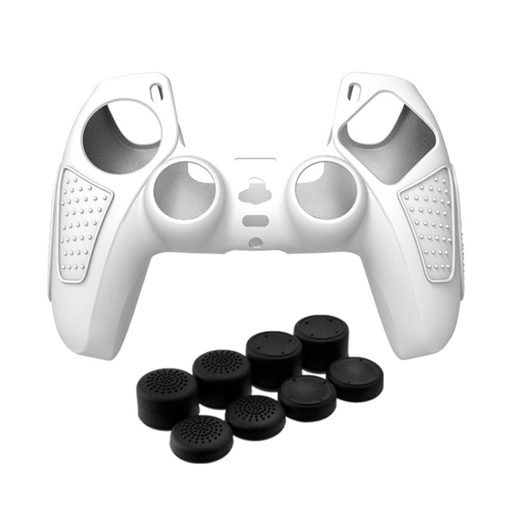 For PS5 Gamepad Silicone Protective Case Anti - Skid Soft Silicone Cover, White, Blue, Black, White+2 Hats, Blue+2 Hats, Black+2 Hats, White+8 Hats, Blue+8 Hats, Black+8 Hats - ORIWHIZSony AccessoriesSony Accessories CasesToys & Hobbies