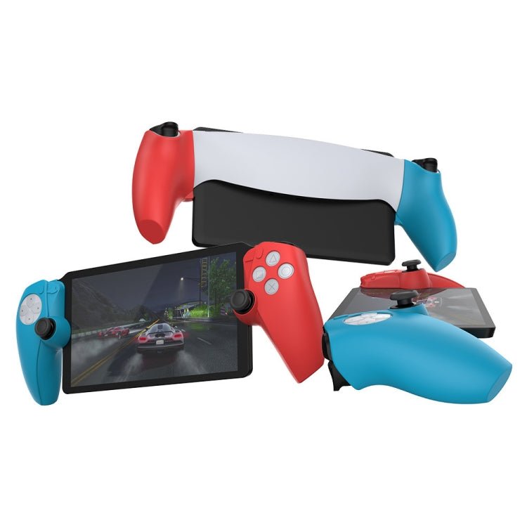 For PS5 PlayStation Portal Game Console DOBE Split Silicone Protective Case, White, Red and Blue - ORIWHIZDOBESony AccessoriesSony Accessories Cases