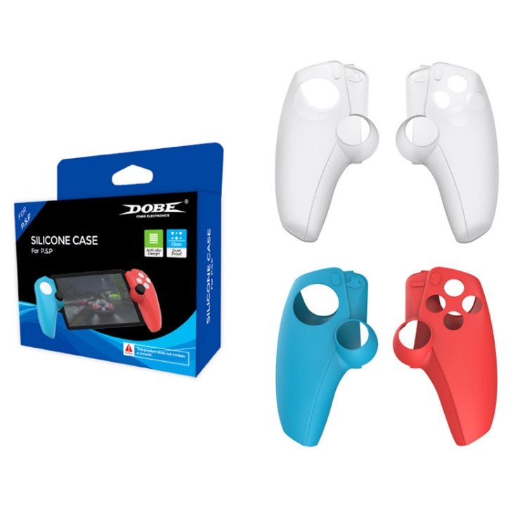 For PS5 PlayStation Portal Game Console DOBE Split Silicone Protective Case, White, Red and Blue - ORIWHIZDOBESony AccessoriesSony Accessories Cases