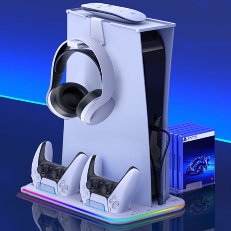 For PS5 / PSVR2 Controller Multi - Functional Cooling Base With RGB Lights - ORIWHIZSony AccessoriesSony Accessories HolderToys & Hobbies
