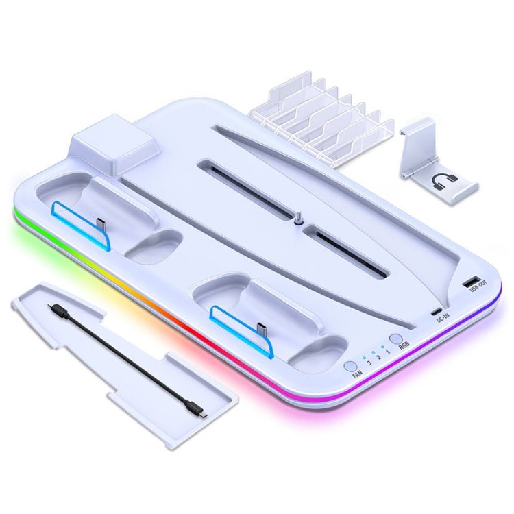 For PS5 / PSVR2 Controller Multi - Functional Cooling Base With RGB Lights - ORIWHIZSony AccessoriesSony Accessories HolderToys & Hobbies