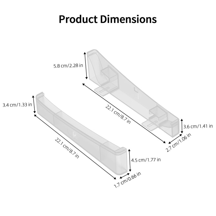 For PS5 Slim JYS - P5189 Console Horizontal Placement Stand Digital / Optical Drive Version Universal Storage Mount, Black, White, Transparent - ORIWHIZJYSSony AccessoriesSony Accessories Holder
