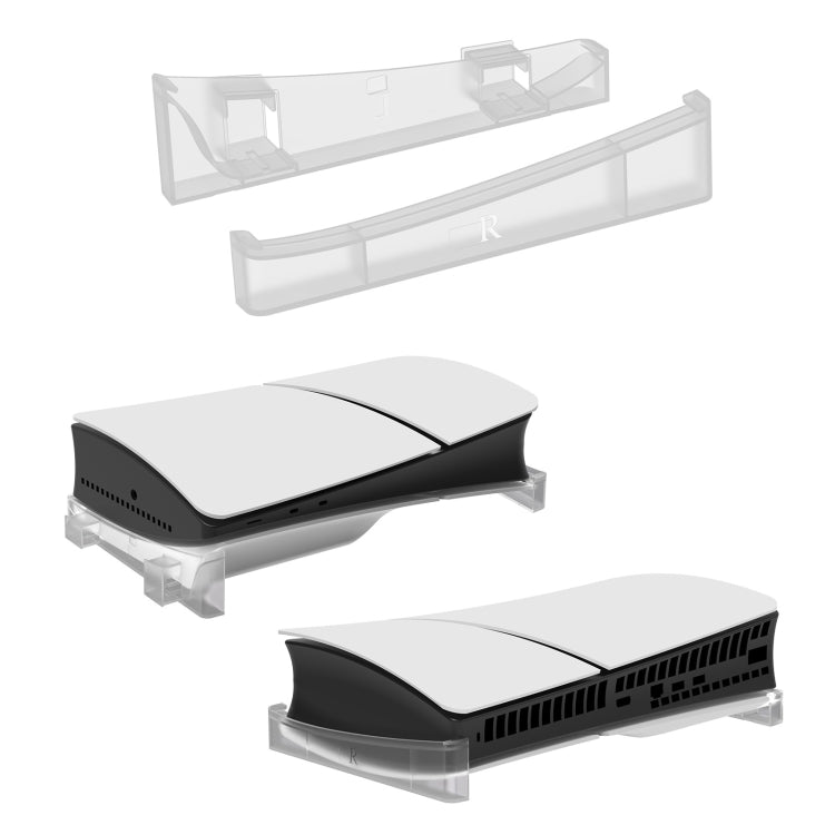 For PS5 Slim JYS - P5189 Console Horizontal Placement Stand Digital / Optical Drive Version Universal Storage Mount, Black, White, Transparent - ORIWHIZJYSSony AccessoriesSony Accessories Holder