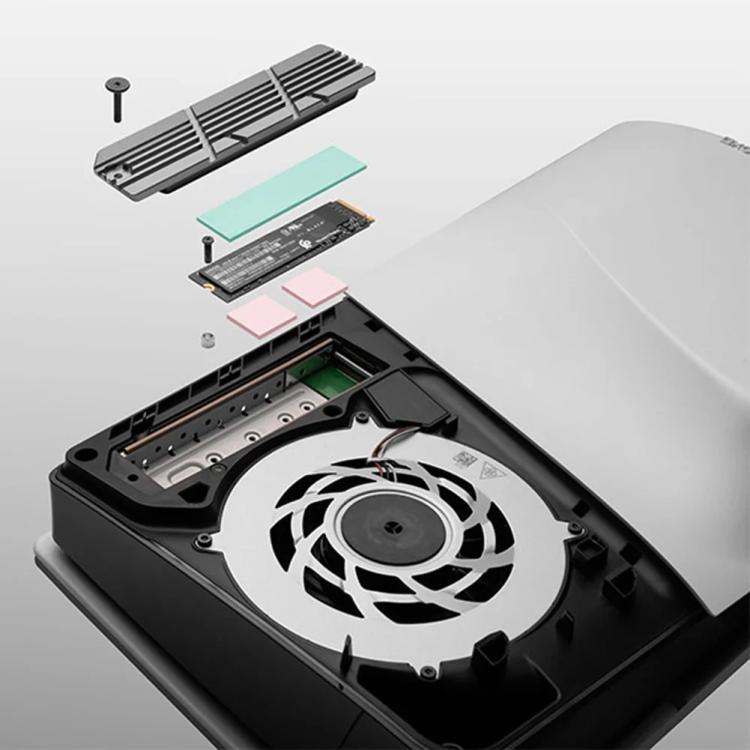 For PS5 Slim / Pro FinalCool M.2 2280 NVME SSD Radiator Integrated Aluminum Alloy Heatsink, M.2 2280 NVME SSD Radiator - ORIWHIZ