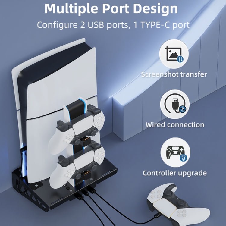 For PS5 Slim / PS5 iplay HBP - 545 Wall Mount Charging Bracket, HBP - 545 - ORIWHIZiplaySony AccessoriesSony Accessories Holder