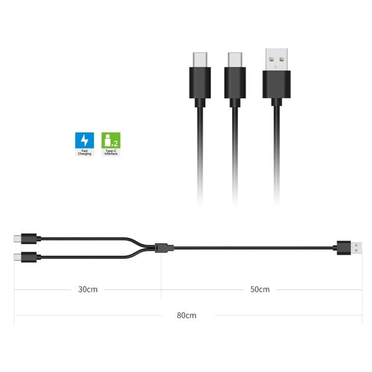 For PS5 VR2/Switch/PS5 Game Controller DOBE Type - C/USB - C Charging Cable, No Magnetic - ORIWHIZDOBESony AccessoriesSony Accessories Adapter & Cables