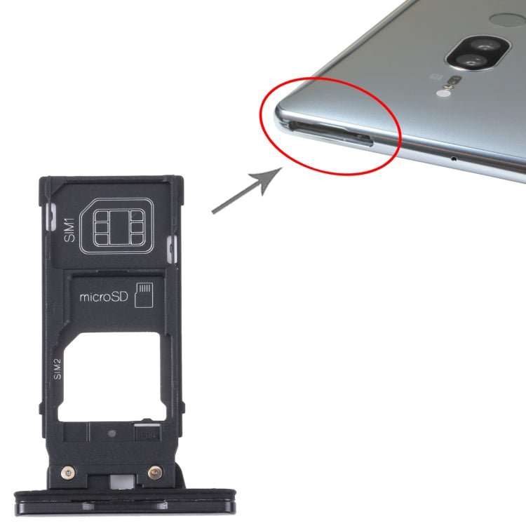 For Sony Xperia XZ2 Premium Original SIM Card Tray + SIM / Micro SD Card Tray, For Sony Xperia XZ2 Premium - ORIWHIZ