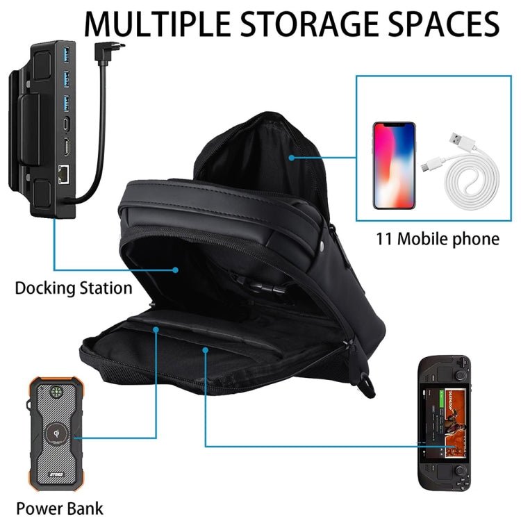 For Steam Deck Game Console Crossbody Bag Shoulder Carry Bag Chest Bag, Style 5 - ORIWHIZSteam Deck AccessoriesSteam Deck Accessories Storage BagsToys & Hobbies