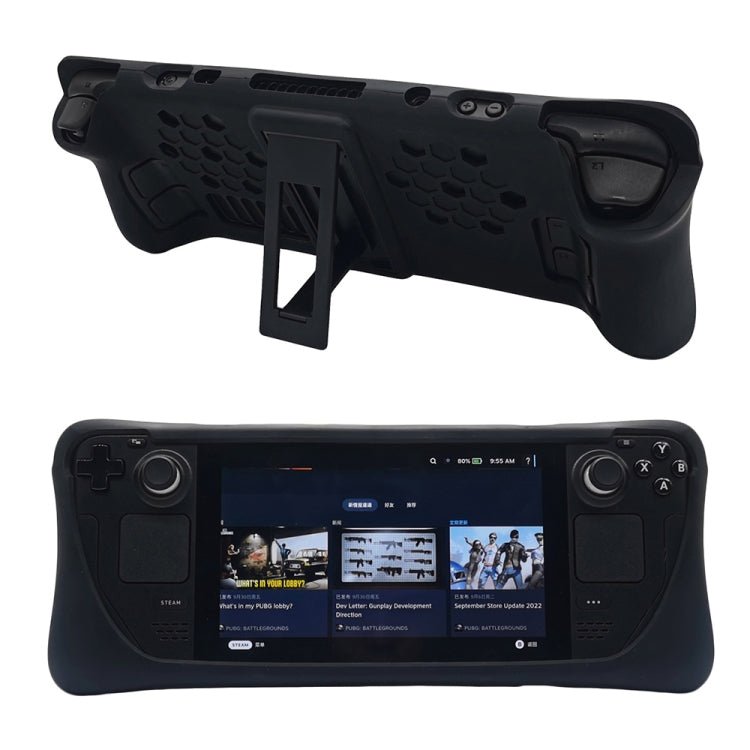 For Steam Deck Game Console Silicone Protective Case Set with Holder, Protective Set with Holder - ORIWHIZSteam Deck AccessoriesSteam Deck Accessories Cover CaseToys & Hobbies
