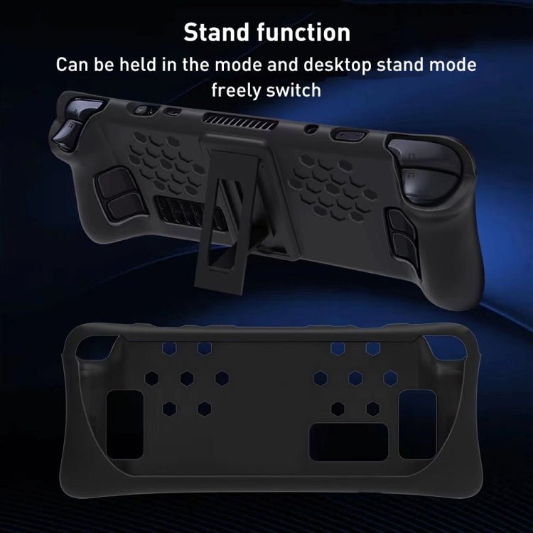 For Steam Deck Game Console Silicone Protective Case Set with Holder, Protective Set with Holder - ORIWHIZSteam Deck AccessoriesSteam Deck Accessories Cover CaseToys & Hobbies