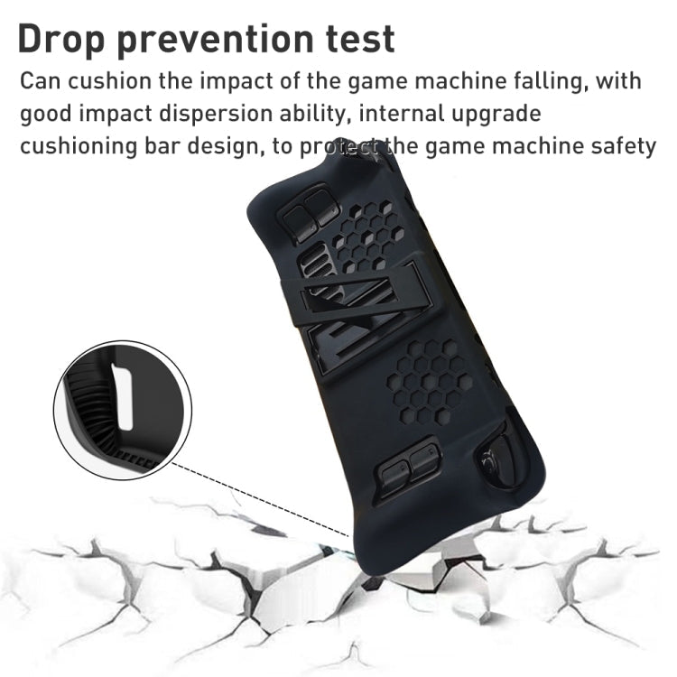 For Steam Deck Game Console Silicone Protective Case Set with Holder, Protective Set with Holder - ORIWHIZSteam Deck AccessoriesSteam Deck Accessories Cover CaseToys & Hobbies