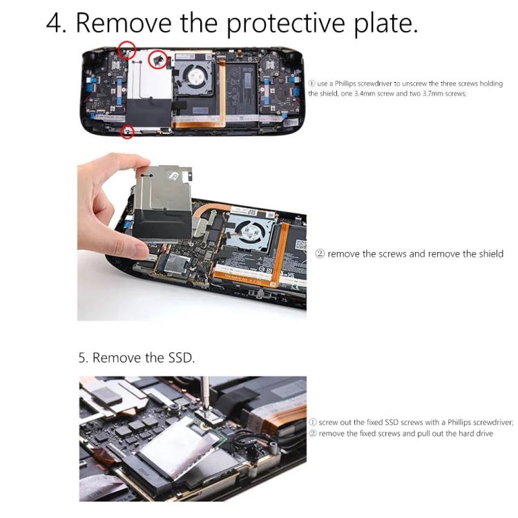 For Steam Deck Game Console SSD Copper Heat Sink M.2 2230 NVMe Radiator Pad, Set A, Set B - ORIWHIZ