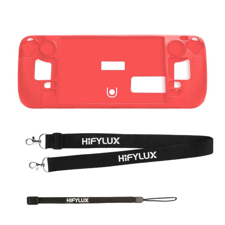 For Steam Deck Hifylux ST - PF14 Game Console Silicone Case Anti - scratch Non - slip Handheld Case Lanyard, Silicone Case Black, Silicone Case Blue, Silicone Case Red, Silicone Case Orange - ORIWHIZSteam Deck AccessoriesSteam Deck Accessories Cover CaseToys & Hobbies