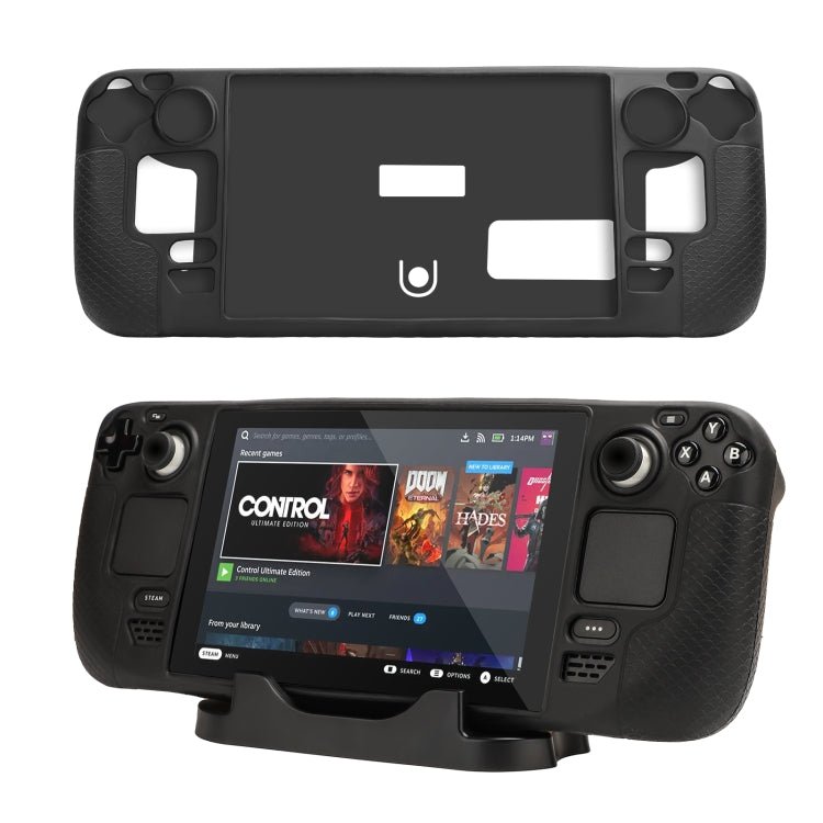 For Steam Deck Hifylux ST - PF14 Game Console Silicone Case Anti - scratch Non - slip Handheld Case Lanyard, Silicone Case Black, Silicone Case Blue, Silicone Case Red, Silicone Case Orange - ORIWHIZSteam Deck AccessoriesSteam Deck Accessories Cover CaseToys & Hobbies