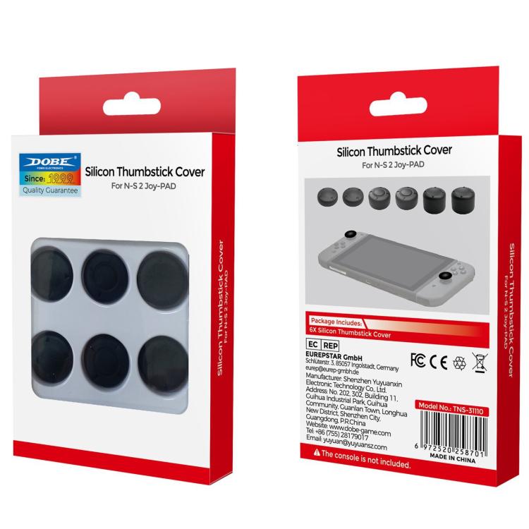 For Switch 2 Console DOBE 6pcs /Pack Joystick Cap Heightening Cap Set, Joystick Cap - ORIWHIZDOBENintendo AccessoriesNintendo Accessories Cases