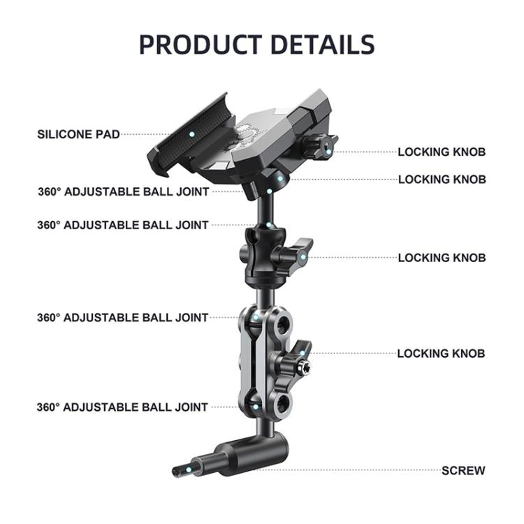 For Tank 300 / Tank 500 / Pajero / Land Cruiser / Land Cruiser Prado A - Pillar Handle Fixed Cell Phone Holder - ORIWHIZ