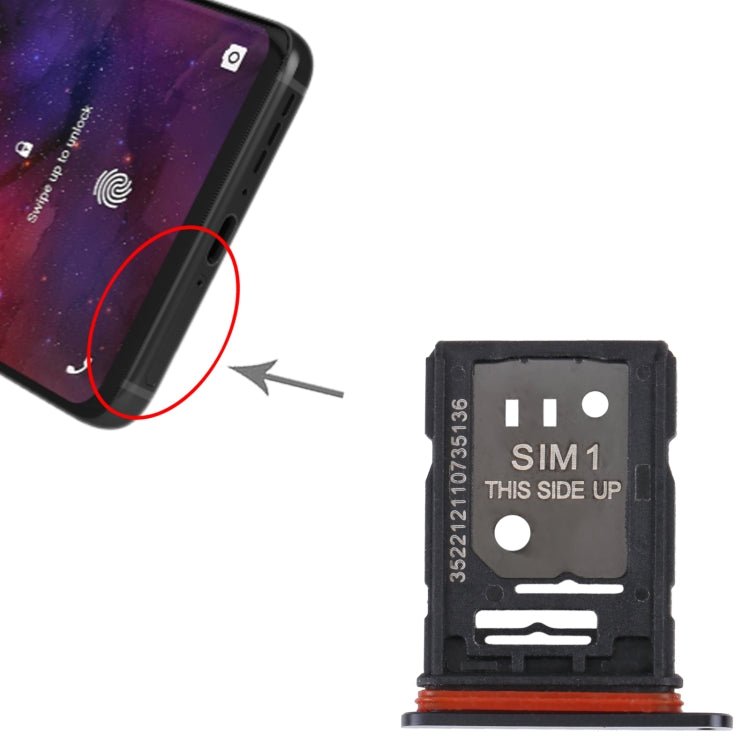 For TCL 10 Pro Original SIM Card Tray + SIM / Micro SD Card Tray, For TCL 10 Pro - ORIWHIZ