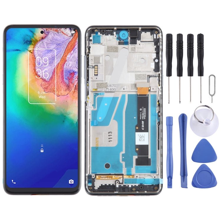 For TCL 20 5G OEM LCD Screen Digitizer Full Assembly with Frame, For TCL 20 5G - ORIWHIZ