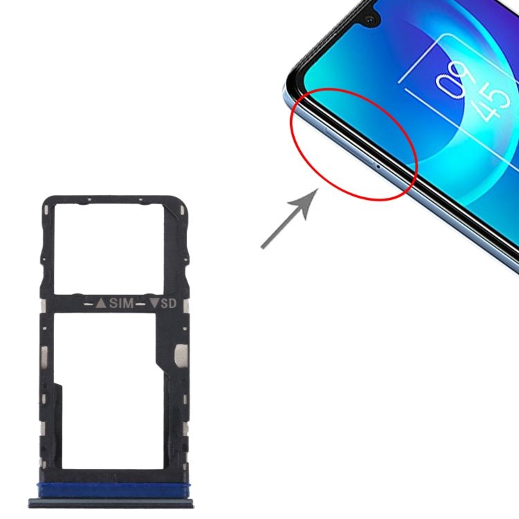 For TCL 30 / 30+ / 30 5G Original SIM Card Tray + Micro SD Card Tray, For TCL 30 / 30+ / 30 5G - ORIWHIZ