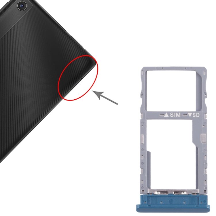 For TCL Tab 8 4G Original SIM Card Tray + Micro SD Card Tray, For TCL Tab 8 4G(Original,Double card) - ORIWHIZ