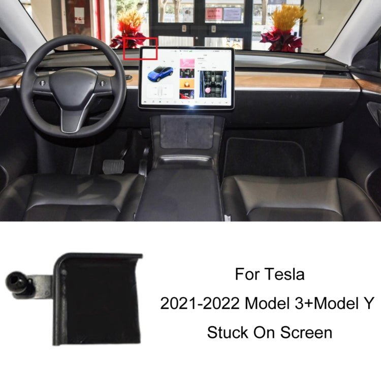 For Tesla Car Air Outlet Clip Phone Holder Base, 14 - 20 X Right + 16 - 21 S Right, 14 - 20 X Left + 16 - 21 S Left, 19 - 22 Model 3 Left, 19 - 22 Model 3+Model Y Rubber, 21 - 22 Model 3+Model Y Stuck On Screen, 21 - 22 Model Y Stuck On Steering Wheel Left - ORIWHIZ