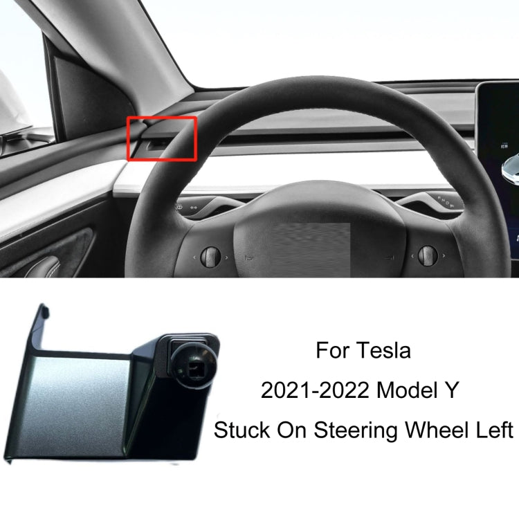 For Tesla Car Air Outlet Clip Phone Holder Base, 14 - 20 X Right + 16 - 21 S Right, 14 - 20 X Left + 16 - 21 S Left, 19 - 22 Model 3 Left, 19 - 22 Model 3+Model Y Rubber, 21 - 22 Model 3+Model Y Stuck On Screen, 21 - 22 Model Y Stuck On Steering Wheel Left - ORIWHIZ