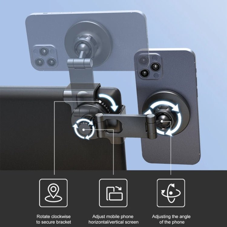 For Tesla Car MagSafe Phone Mount Foldable 360 Degree Rotation Phone Holder, CC - YFT - ORIWHIZ