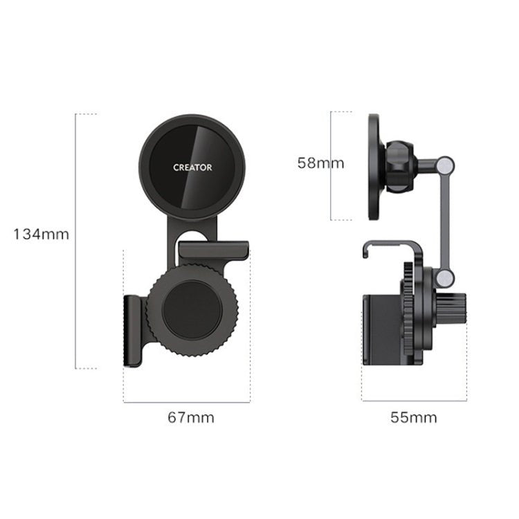 For Tesla Car MagSafe Phone Mount Foldable 360 Degree Rotation Phone Holder, CC - YFT - ORIWHIZ