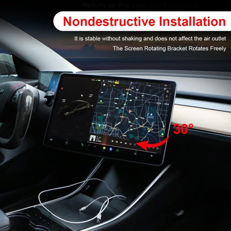 For Tesla Model 3 / Y 2017 - 2022 Car Monitor Rotation Mount, For Tesla Model 3 - ORIWHIZ