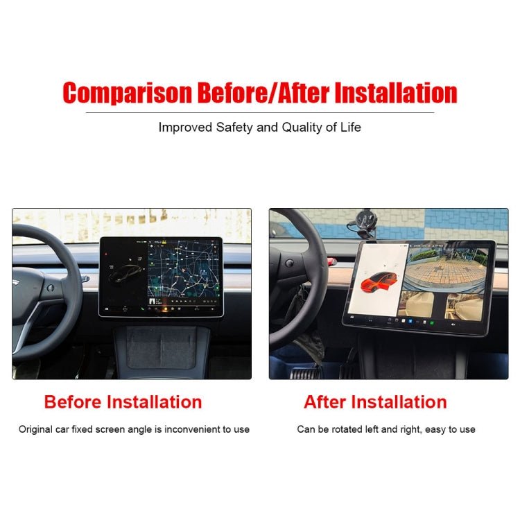 For Tesla Model 3 / Y 2017 - 2022 Car Monitor Rotation Mount, For Tesla Model 3 - ORIWHIZ