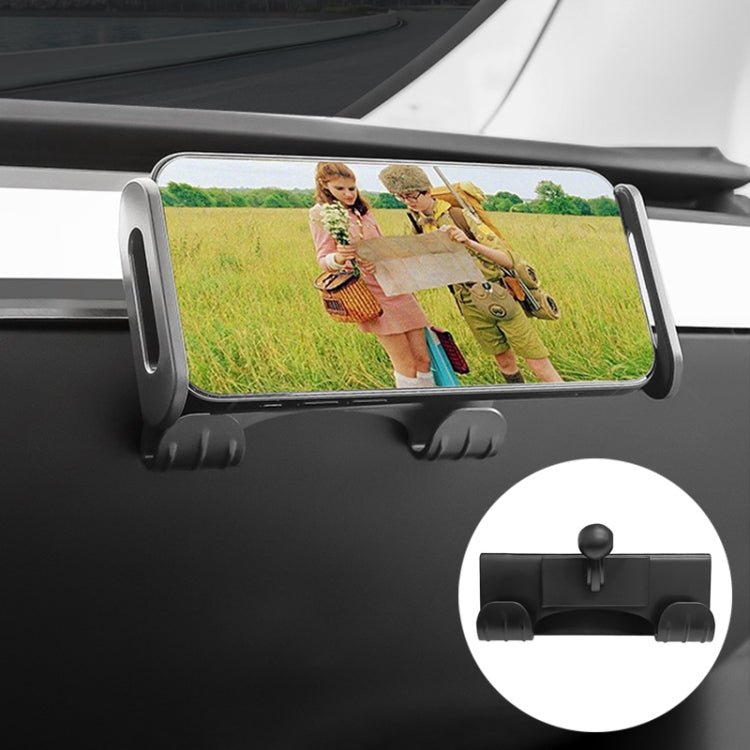 For Tesla Model 3 / Y Car Co - pilot Glove Box Hook Phone Tablet Holder, Hook Base, Hook Base + Phone Bracket - ORIWHIZ