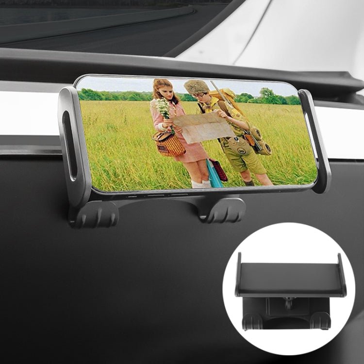For Tesla Model 3 / Y Car Co - pilot Glove Box Hook Phone Tablet Holder, Hook Base, Hook Base + Phone Bracket - ORIWHIZ