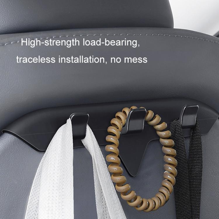 For Tesla Model 3/Y Rear Seat Hooks, Triple Hook - ORIWHIZ