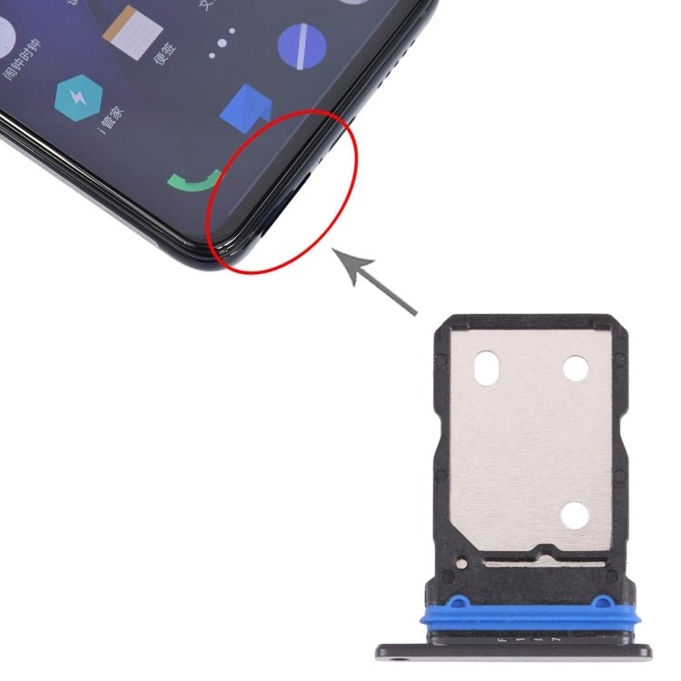 For vivo iQOO 8 Pro SIM Card Tray + SIM Card Tray, For vivo iQOO 8 Pro - ORIWHIZ