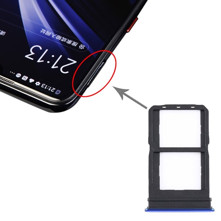 For Vivo iQOO Neo V1914A SIM Card Tray + SIM Card Tray, For Vivo iQOO Neo - ORIWHIZ