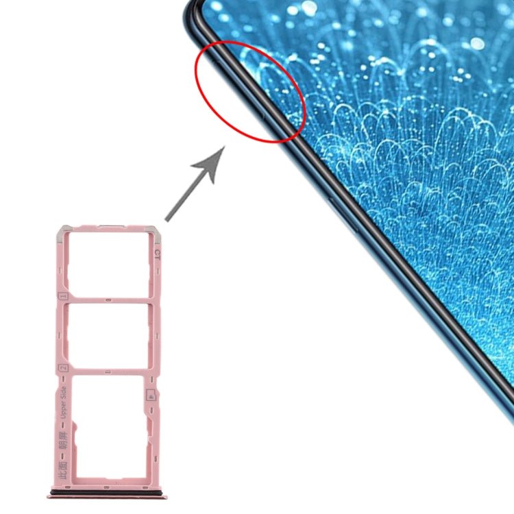 For Vivo S1 SIM Card Tray + SIM Card Tray + Micro SD Card Tray, For Vivo S1 - ORIWHIZ
