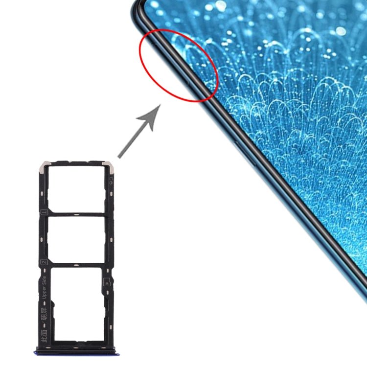 For Vivo S1 SIM Card Tray + SIM Card Tray + Micro SD Card Tray, For Vivo S1 - ORIWHIZ