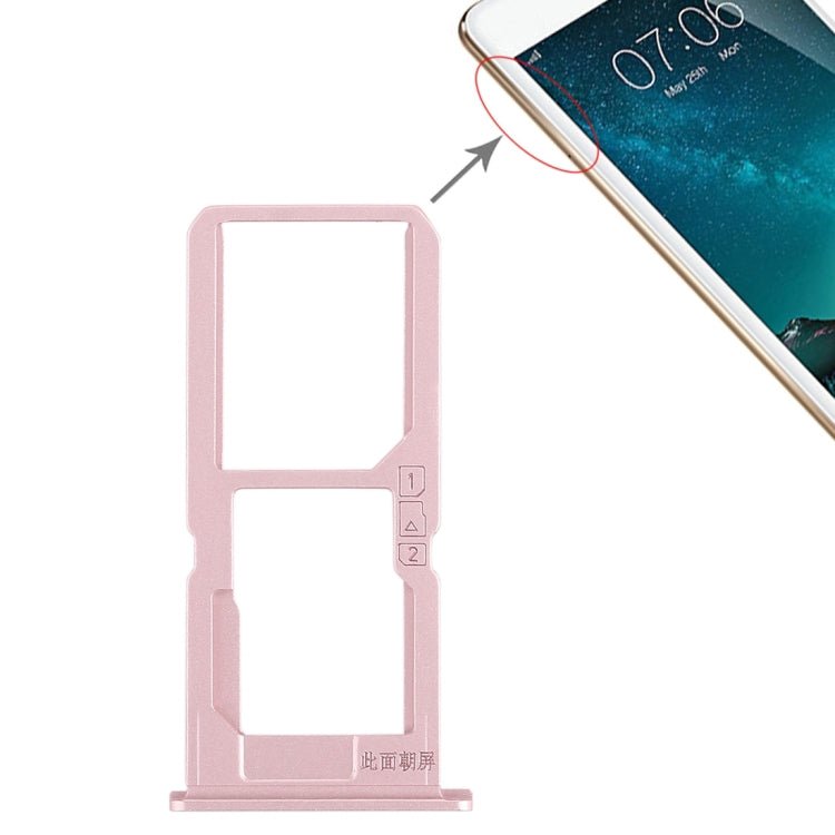 For Vivo V3Max SIM Card Tray + SIM Card Tray / Micro SD Card Tray, For Vivo V3Max - ORIWHIZ