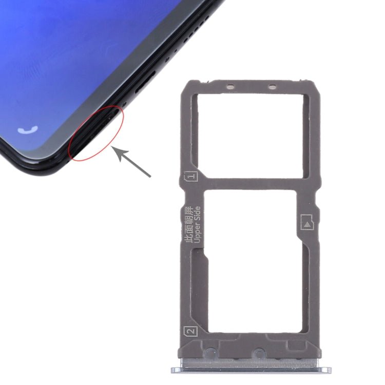 For Vivo X21 SIM Card Tray + SIM Card Tray / Micro SD Card Tray, For Vivo X21, Vivo X21 - ORIWHIZ