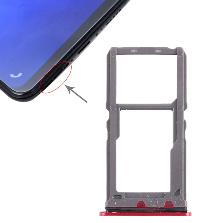 For Vivo X21 SIM Card Tray + SIM Card Tray / Micro SD Card Tray, For Vivo X21, Vivo X21 - ORIWHIZ