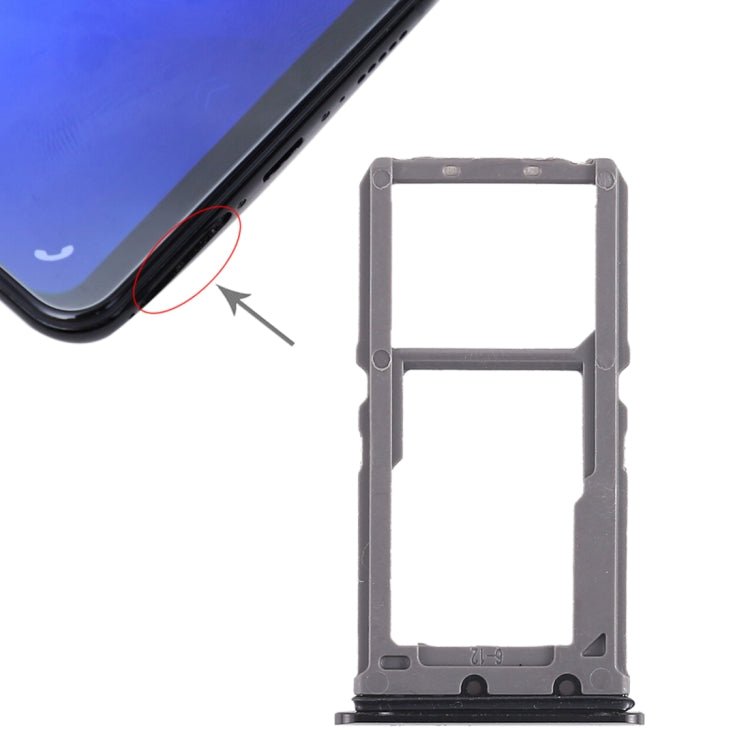 For Vivo X21 SIM Card Tray + SIM Card Tray / Micro SD Card Tray, For Vivo X21, Vivo X21 - ORIWHIZ
