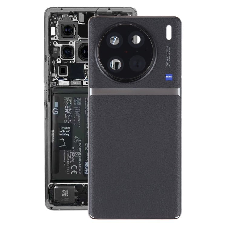 For vivo X90 Pro Original Battery Back Cover with Camera Lens Cover, For vivo X90 Pro (Original with Camera Lens), For vivo X90 Pro - ORIWHIZ