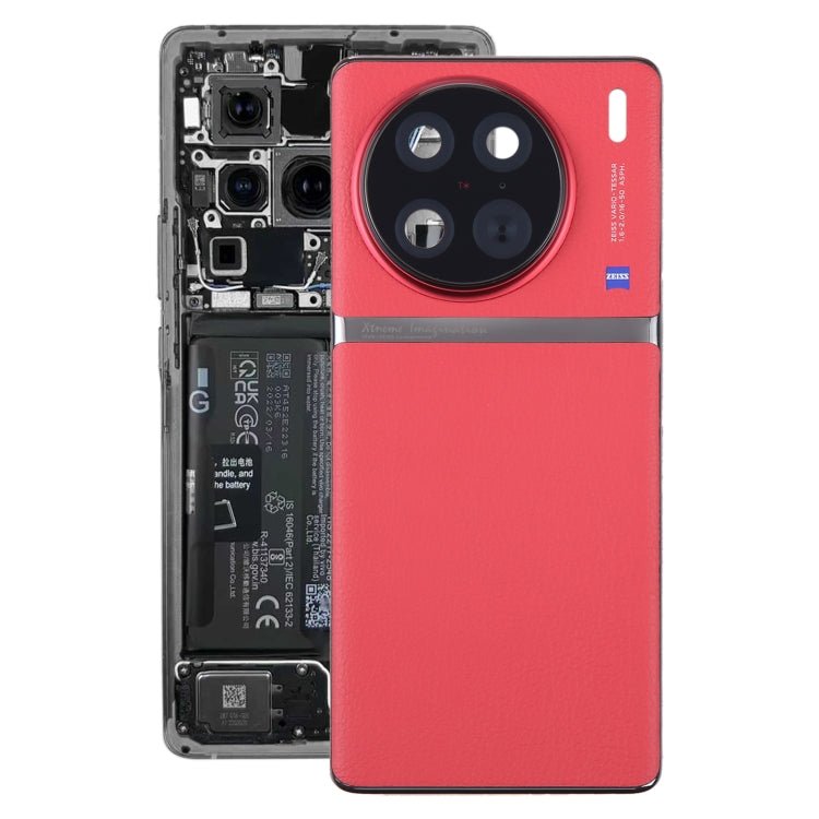For vivo X90 Pro Original Battery Back Cover with Camera Lens Cover, For vivo X90 Pro (Original with Camera Lens), For vivo X90 Pro - ORIWHIZ